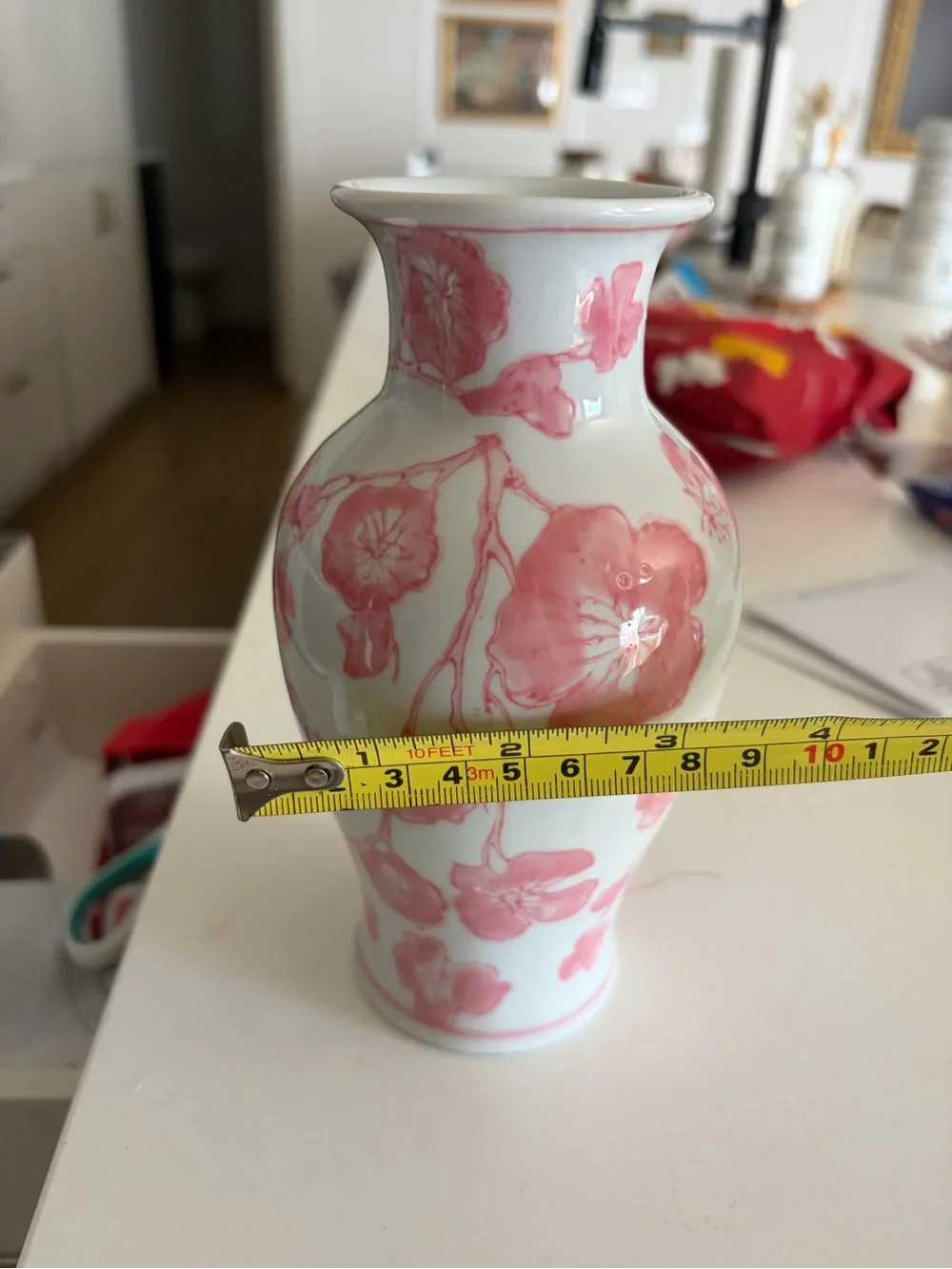 hazel Pink Floral Porcelain Vase